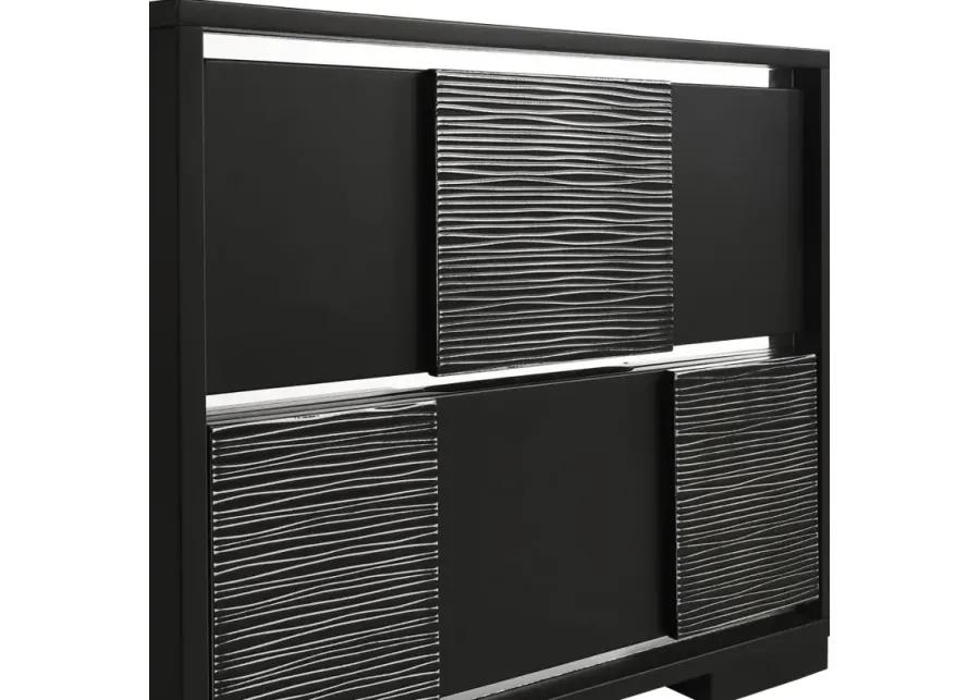 Blacktoft 2-drawer Nightstand Black