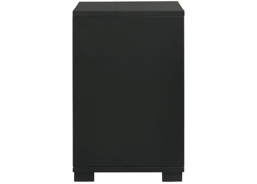 Blacktoft 2-drawer Nightstand Black