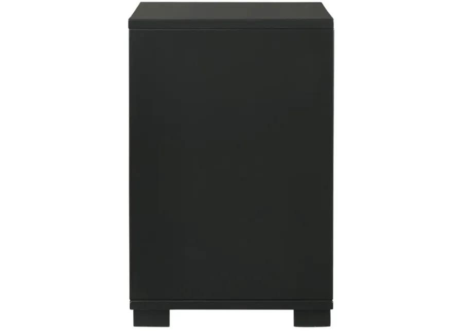 Blacktoft 2-drawer Nightstand Black