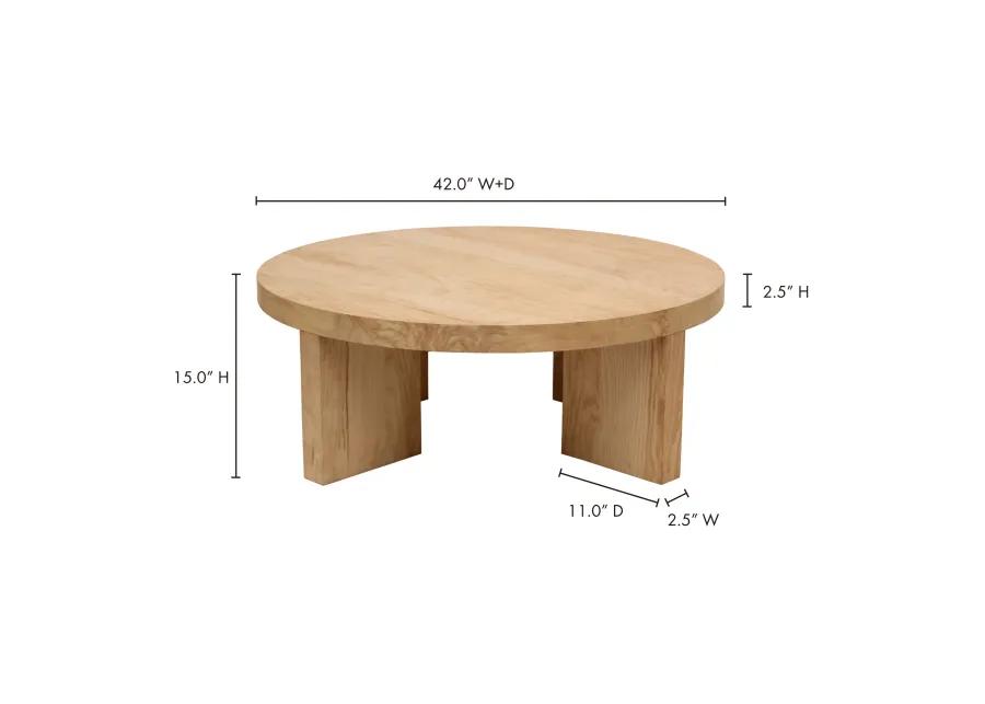 OREGON ROUND COFFEE TABLE