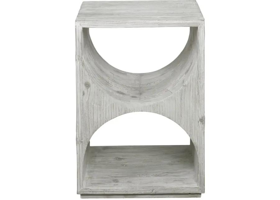 Hans White Side Table