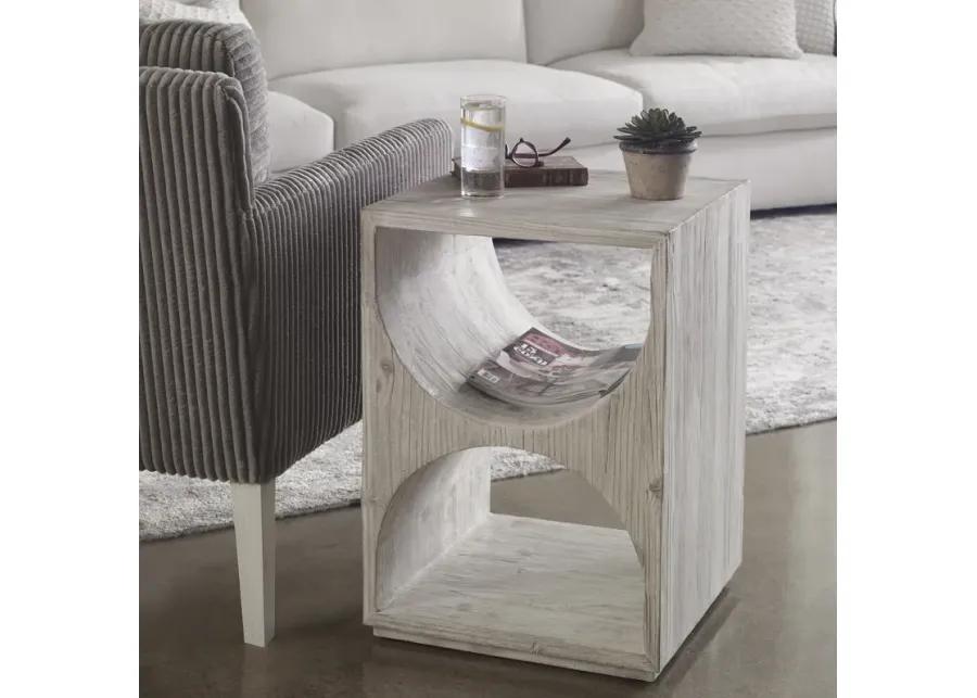 Hans White Side Table