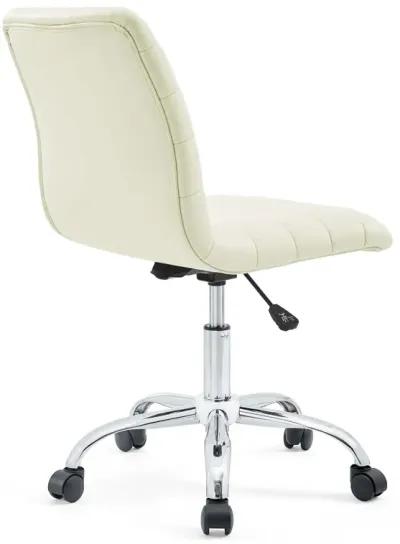 Ripple Armless Mid-Back Vinyl Office Chair