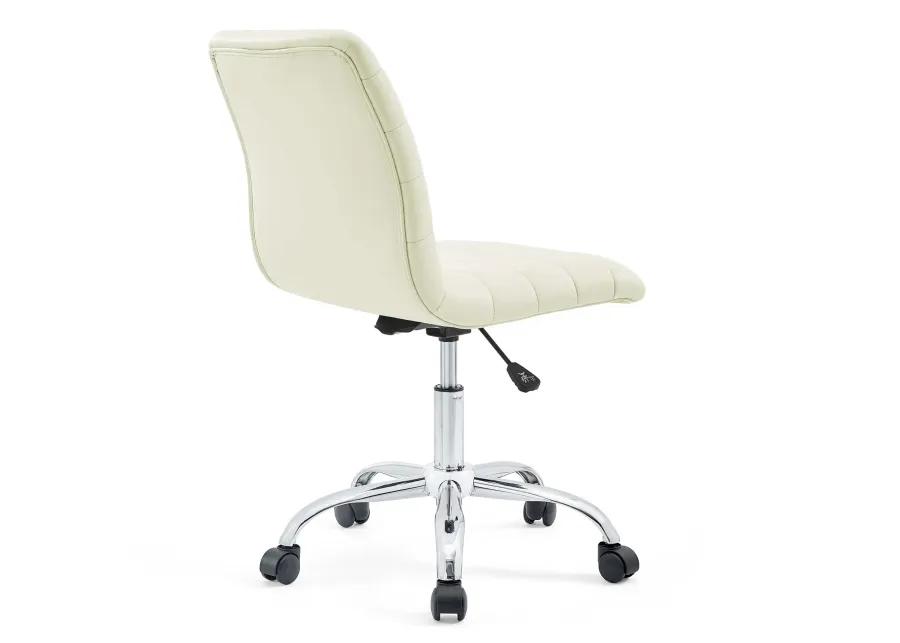 Ripple Armless Mid-Back Vinyl Office Chair