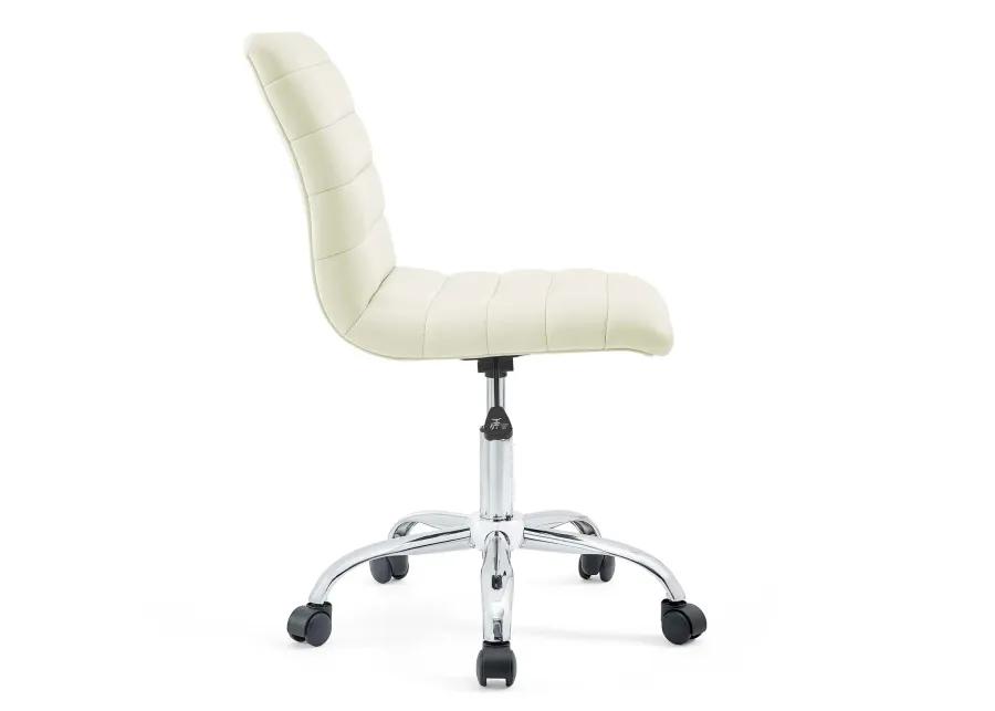 Ripple Armless Mid-Back Vinyl Office Chair