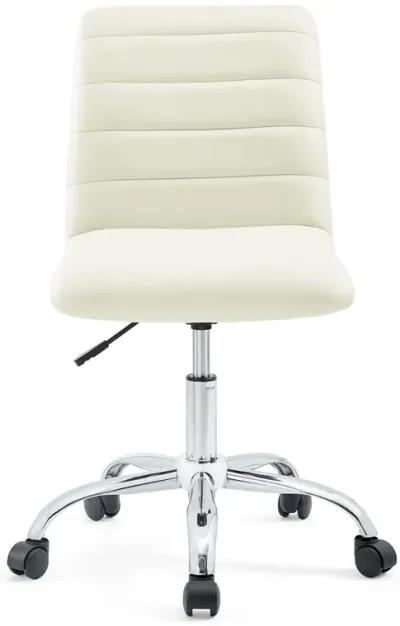 Ripple Armless Mid-Back Vinyl Office Chair