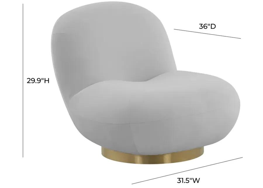 Emily Velvet Swivel Chair