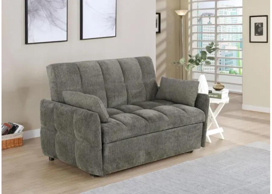 Cotswold Tufted Cushion Sleeper Sofa Bed Dark Grey