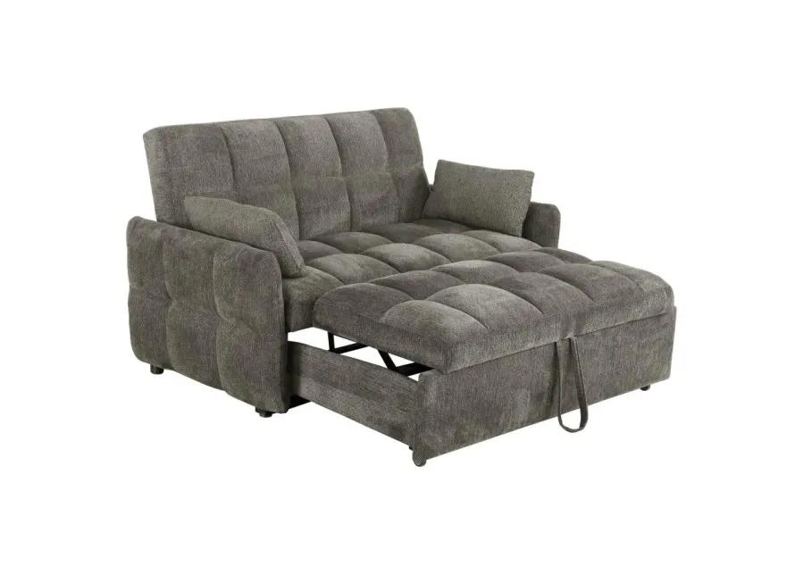 Cotswold Tufted Cushion Sleeper Sofa Bed Dark Grey