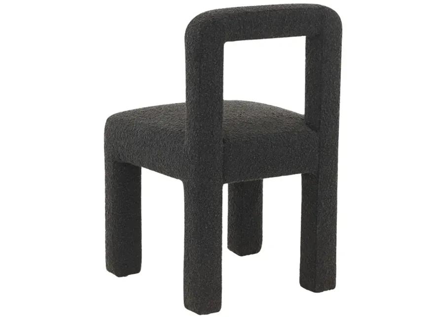 Hazel Black Boucle Dining chair