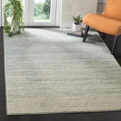 Adirondack Contemporary Slate / Cream 3' X 5' Powerloomed Rug