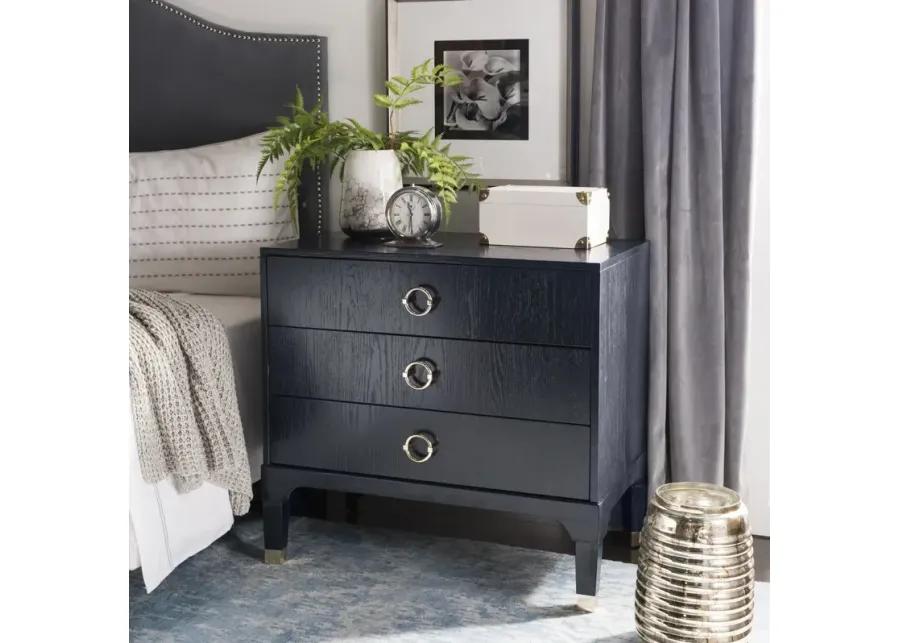 LORNA 3 DRAWER CONTEMPORARY NIGHT STAND