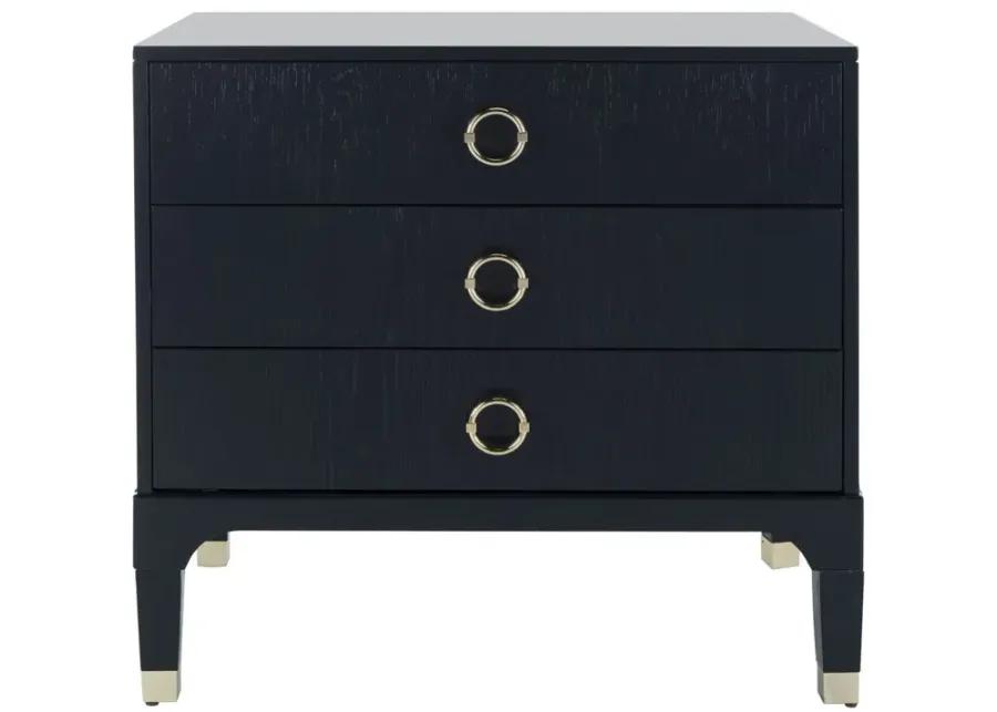 LORNA 3 DRAWER CONTEMPORARY NIGHT STAND