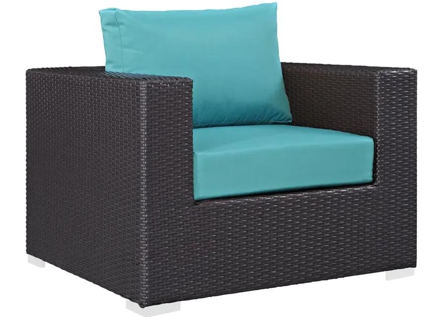 Convene 4 Piece Outdoor Patio Sectional Set