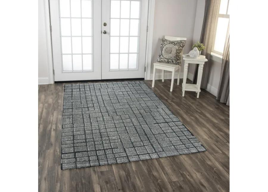 Taylor Charcoal  Wool 5' x 7'6" Rectangle Rug