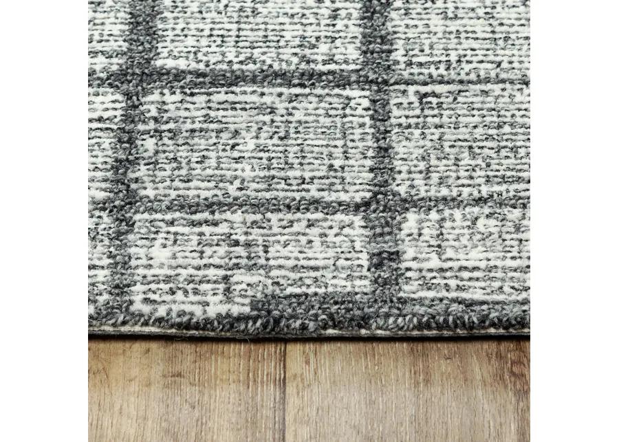 Taylor Charcoal  Wool 5' x 7'6" Rectangle Rug