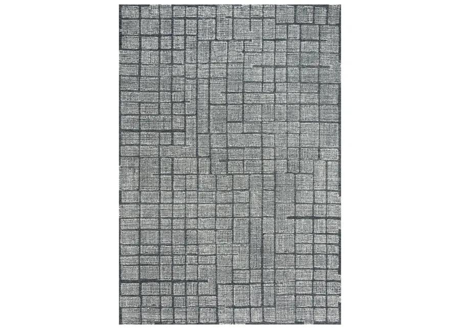 Taylor Charcoal  Wool 5' x 7'6" Rectangle Rug