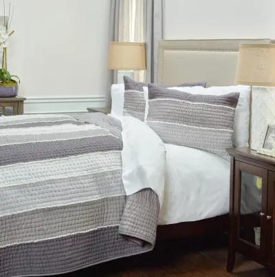 Olivia Grace Stripe Lite GrayKing Sham