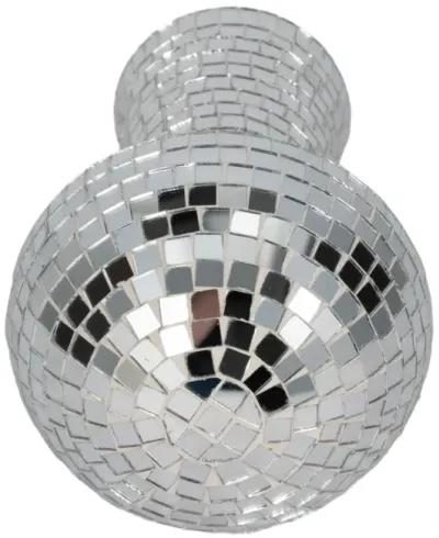 10" Mosaic Mushroom, Silver