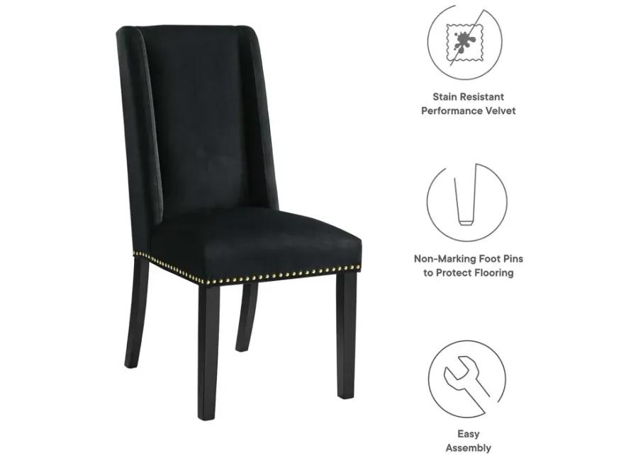 Baron Performance Velvet Dining Chairs - Set of 2