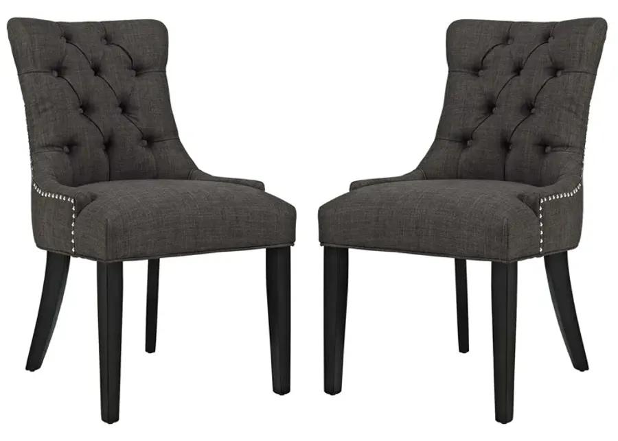 Regent Dining Side Chair Fabric Set of 2