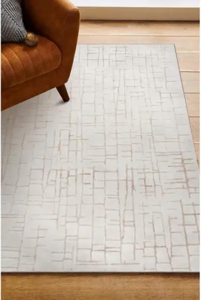 ARIELLA Grey/Beige Rectangle 9'10" x 13'1" ft Rug