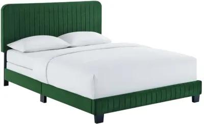 Celine Channel Tufted Performance Velvet Full Bed