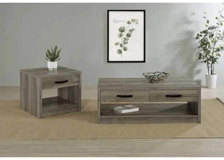 Felix 2-drawer Rectangular Engineered Wood Coffee Table Grey Driftwood