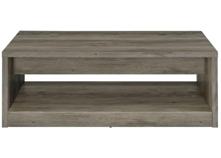 Felix 2-drawer Rectangular Engineered Wood Coffee Table Grey Driftwood