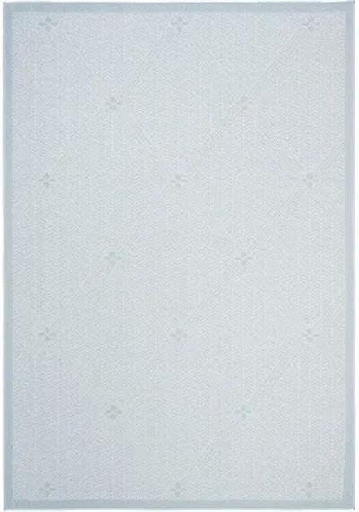 Safavieh BERMUDA 800 Collection BMU811M-4 Light Blue / Ivory 4' X 6'