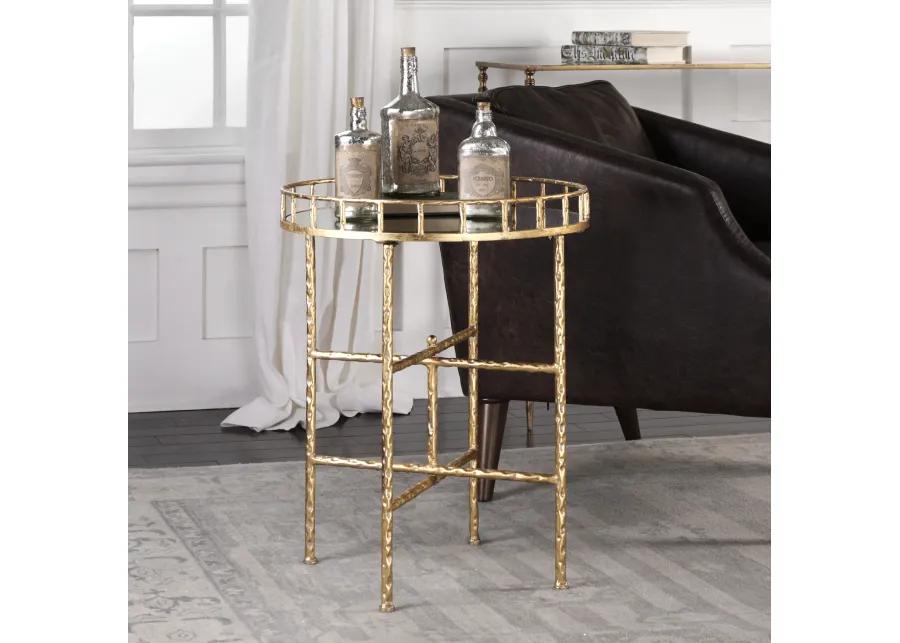 Tilly Bright Gold Accent Table