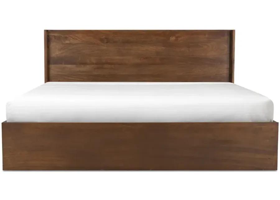 EVERETT QUEEN BED DARK BROWN