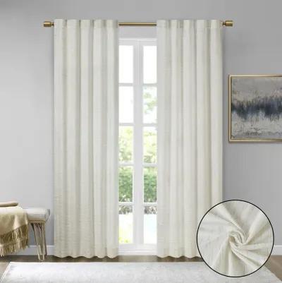 Room Darkening Metallic Printed Poly Velvet Rod Pocket/Back Tab Window Panel Pair