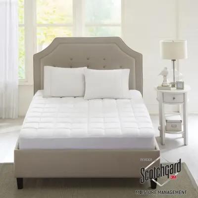 Sleep Philosophy Highline White 3M Microfiber Mattress Pad