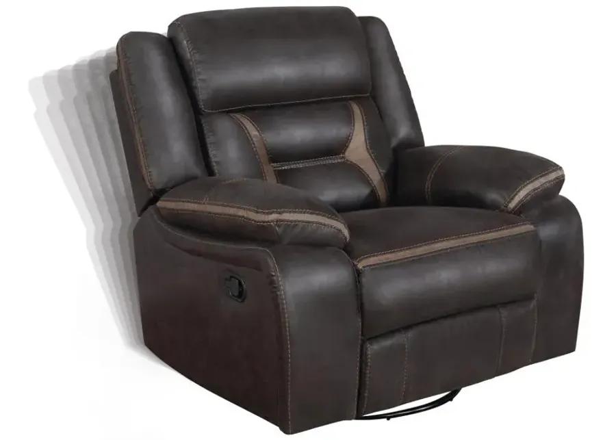 Greer Upholstered Tufted Back Glider Recliner