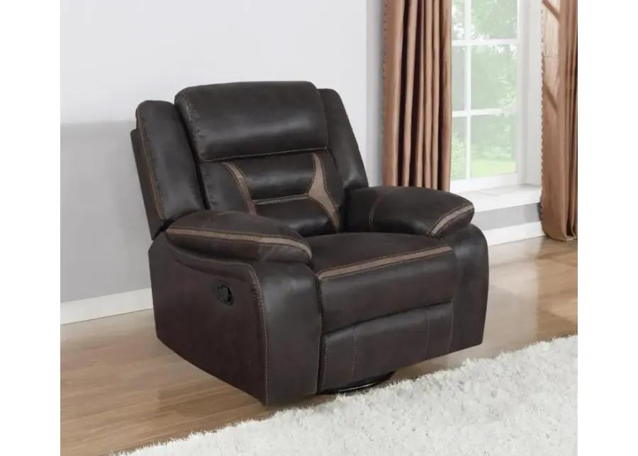 Greer Upholstered Tufted Back Glider Recliner