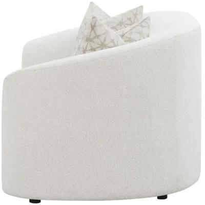 Rainn Upholstered Tight Back Loveseat Latte