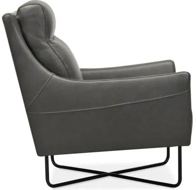 Efron Club Chair w/ Black Metal Base