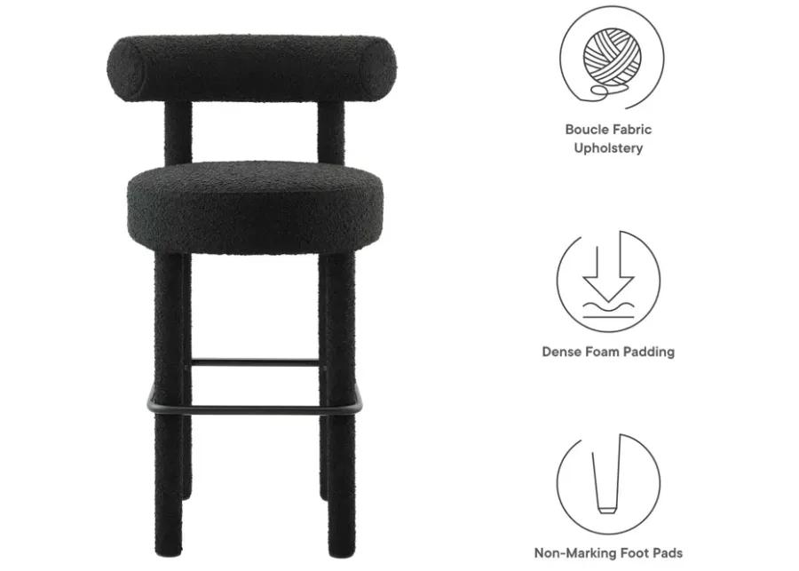 Toulouse Boucle Fabric Barstool