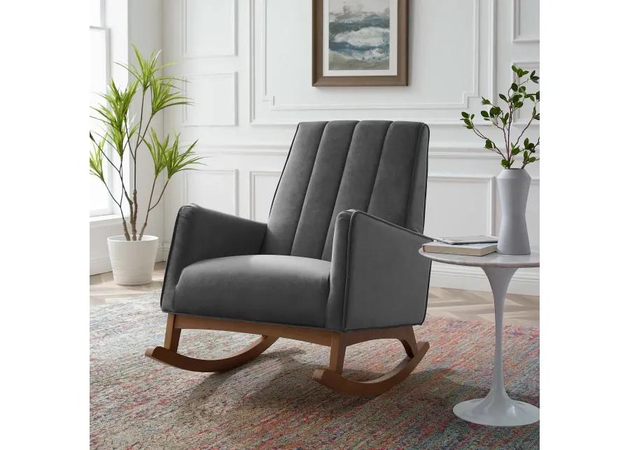 Sway Performance Velvet Rocking Chair