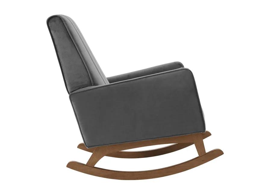 Sway Performance Velvet Rocking Chair