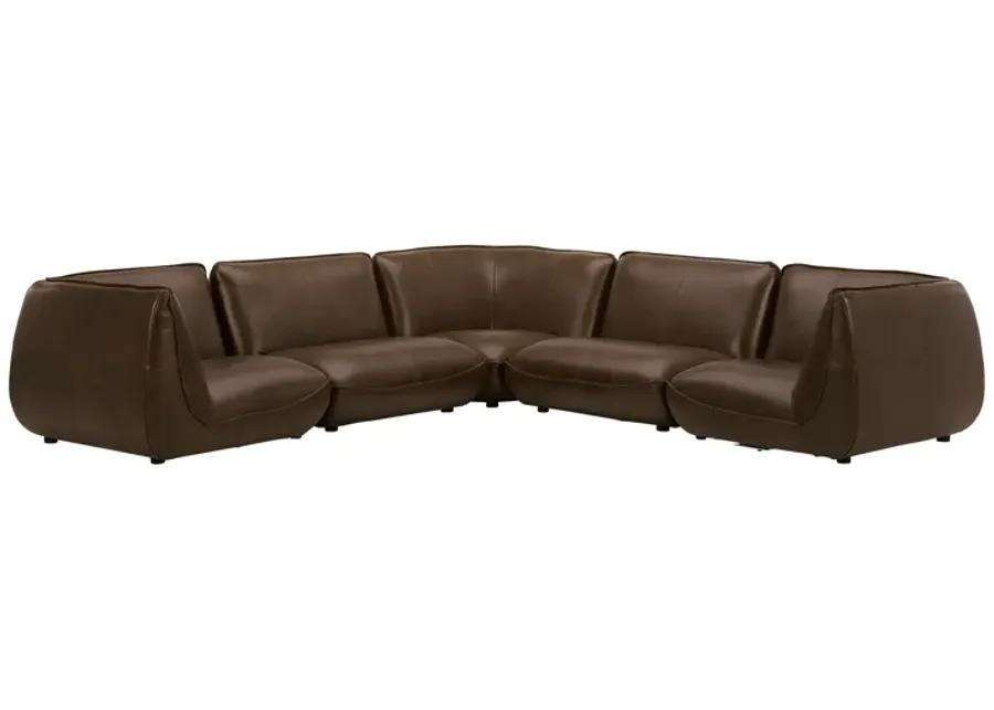 ZEPPELIN CLASSIC L MODULAR LEATHER SECTIONAL