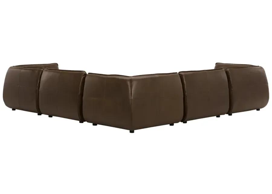 ZEPPELIN CLASSIC L MODULAR LEATHER SECTIONAL