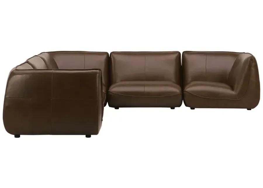 ZEPPELIN CLASSIC L MODULAR LEATHER SECTIONAL