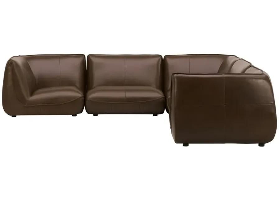 ZEPPELIN CLASSIC L MODULAR LEATHER SECTIONAL