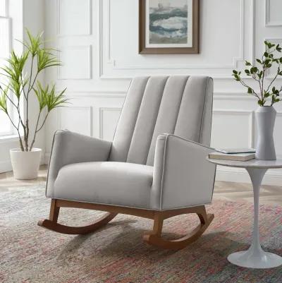 Sway Performance Velvet Rocking Chair