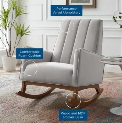 Sway Performance Velvet Rocking Chair