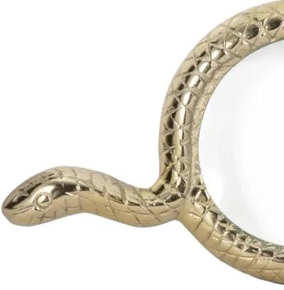 9" Snake Magnifying Glass, Gold