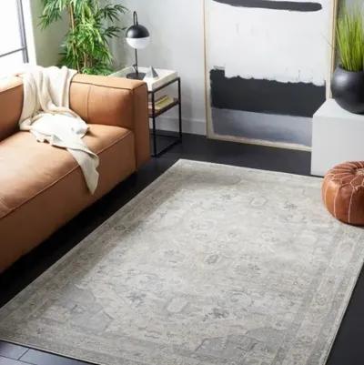 Brentwood 852 Ivory / Grey 10' X 13' Large Rectangle Powerloomed Rug