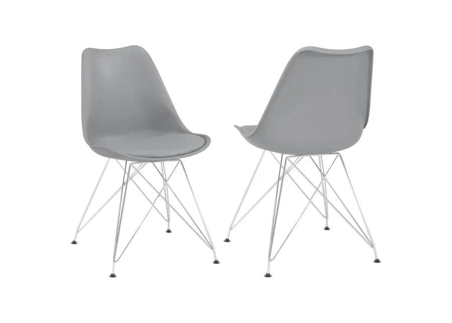 Juniper Upholstered Side Chairs Grey (Set of 2)